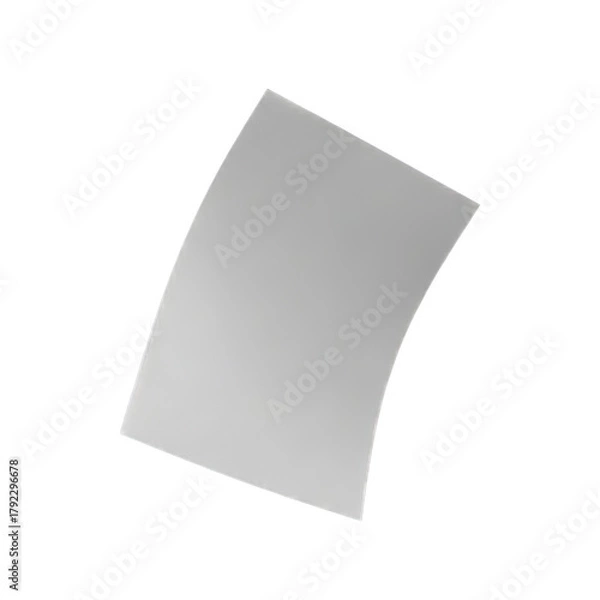 Obraz Curved White Paper Sheet