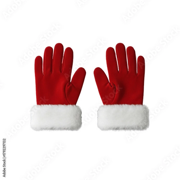 Obraz Red Santa Claus Gloves