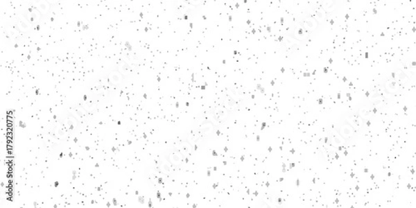 Obraz Terrazzo flooring interior grain vintage paint smooth design. Vector grunge dirty vintage wall overlay noise old wall black and white terrazzo granite floor structure distressed texture background.	