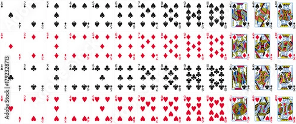 Fototapeta High-Quality Playing Cards Set - Standard