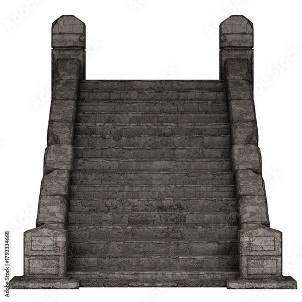 Obraz Staircase stone way building