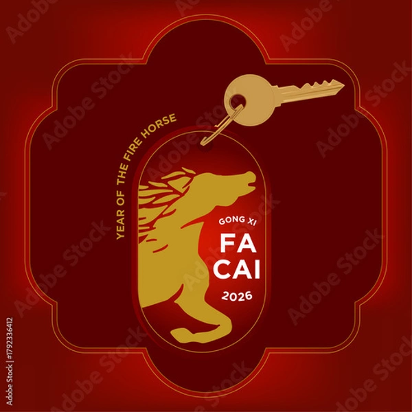 Obraz Red-plastic-Keychain-CNY-souvenir