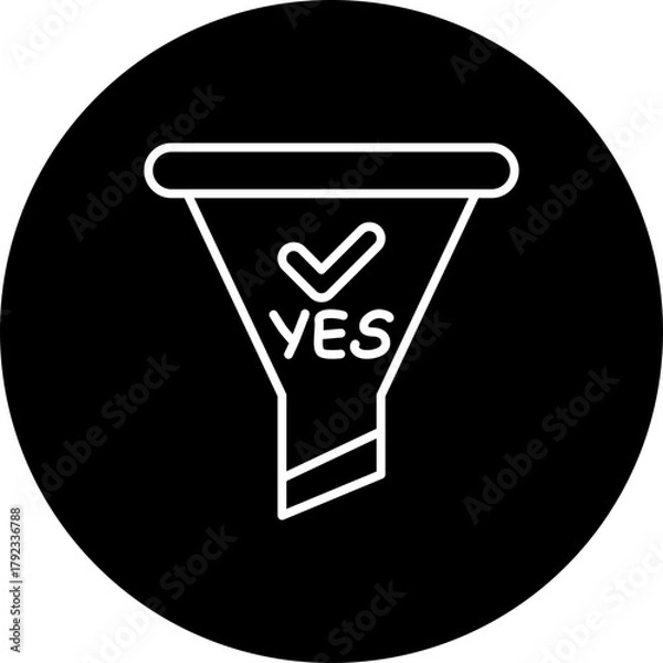 Fototapeta Approved Filter Icon