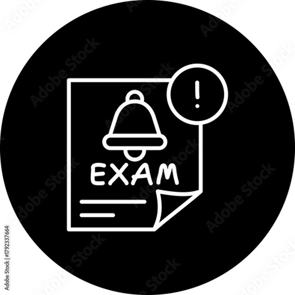 Fototapeta Exam Icon