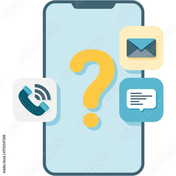 Obraz Mobile App Contact Screen