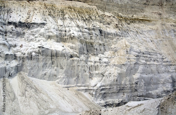 Fototapeta the texture of the footprints in the sand