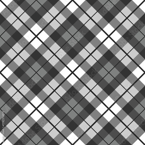 Fototapeta Vector Argyle Pattern,  Tartan Seamless Background