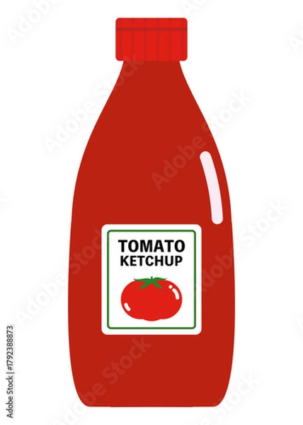 Fototapeta ケチャップのイラスト
