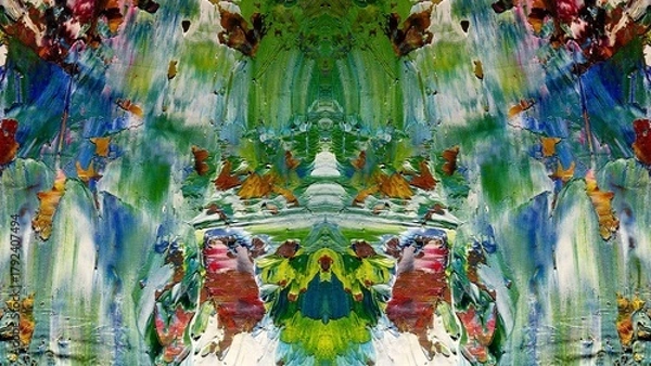 Obraz Abstract art background . Hand painting artwork on canvas .