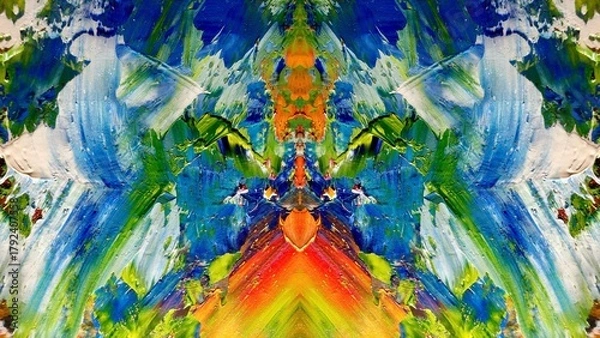 Obraz Abstract art background . Hand painting artwork on canvas .