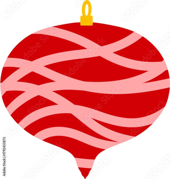 Fototapeta 크리스마스 트리 장식 부드러운 곡선