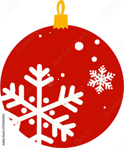 Fototapeta 눈꽃 트리 장식