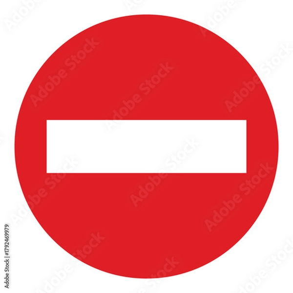 Fototapeta Do Not Enter Road Sign