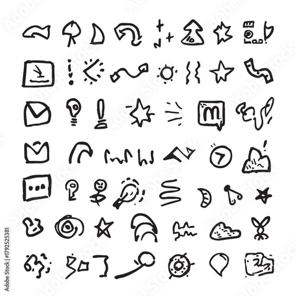 Obraz hand drawn alphabet