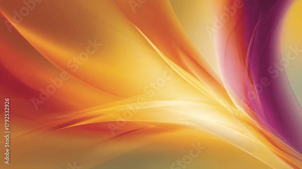 Fototapeta Abstract Warm Fluid Waves