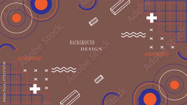 Obraz elements set background vector design