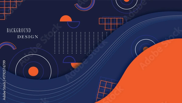 Obraz elements set background vector design