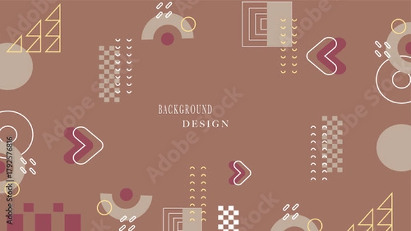 Obraz elements set background vector design