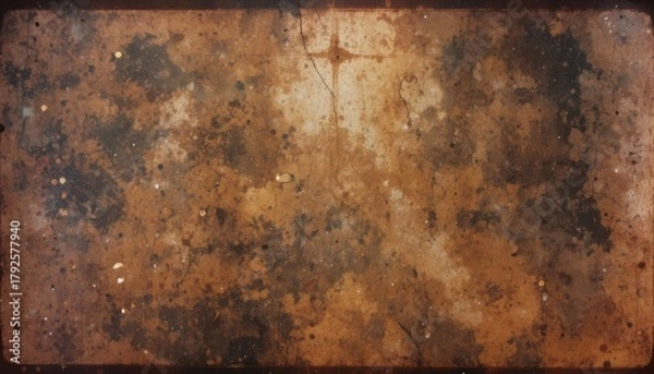 Obraz Old analog camera film texture, warm tones, dust and imperfections, nostalgic feel.