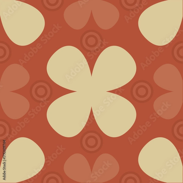 Fototapeta Abstract flora, Geometric Ethnic traditional seamless,Knitting,Navajo Native American Indian, tribal, traditional, pattern design for carpet, print, wrap, decorative, illustration, Fabric, Wallpaper, 