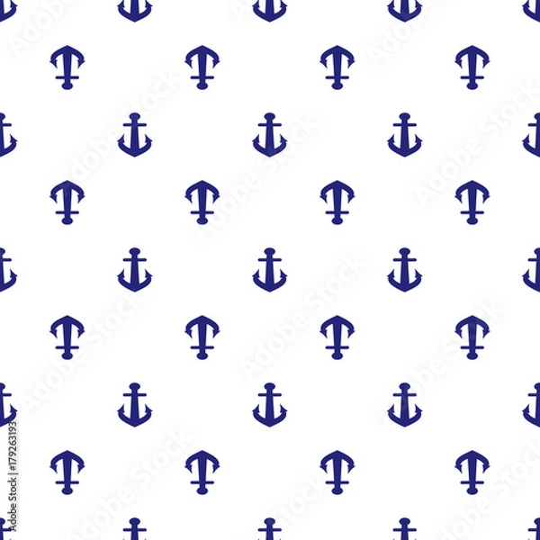 Obraz Anchor seamless pattern. Vector