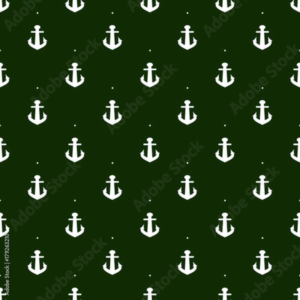 Obraz Anchor seamless pattern. Vector