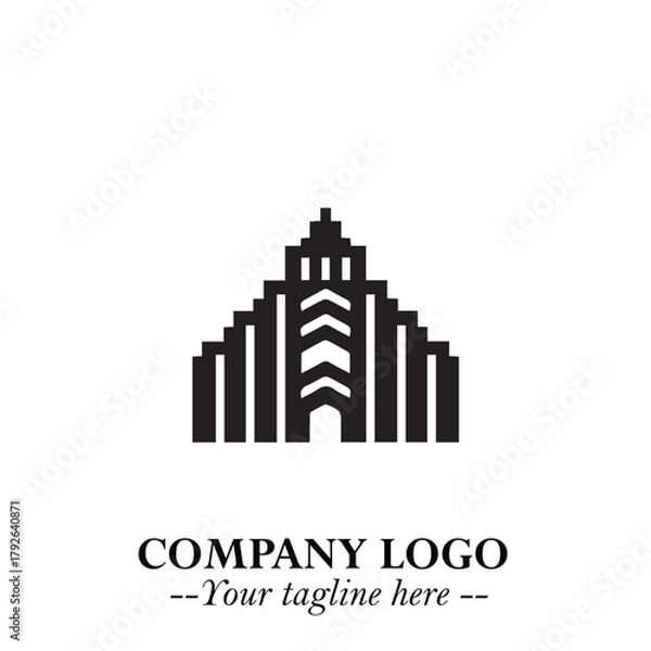 Fototapeta Black and White Chibi Boy Illustration with Jacket and Boots in Bold Thick Line Art Minimal Style