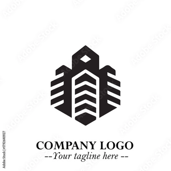 Fototapeta Black and White Chibi Boy Illustration with Jacket and Boots in Bold Thick Line Art Minimal Style