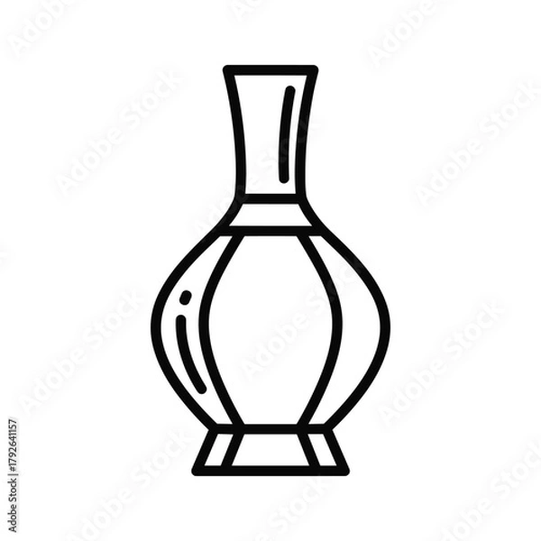 Obraz Outline icon of a decorative vase