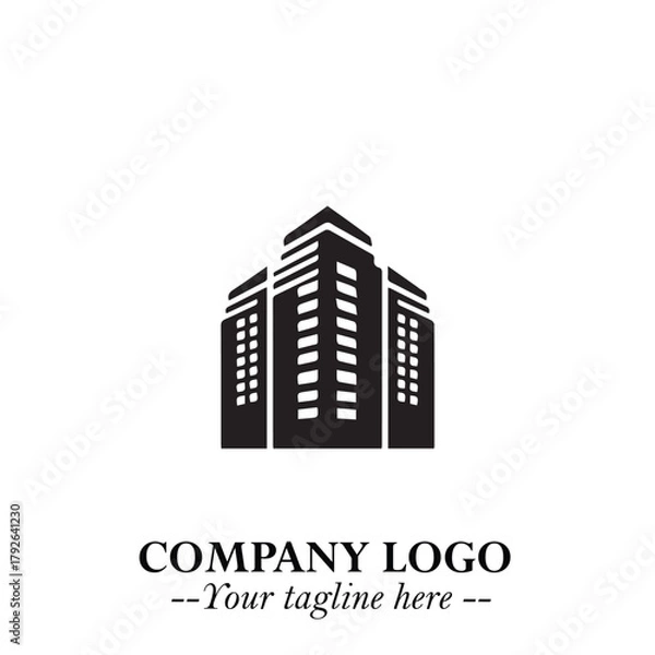 Fototapeta Black and White Chibi Boy Illustration with Jacket and Boots in Bold Thick Line Art Minimal Style