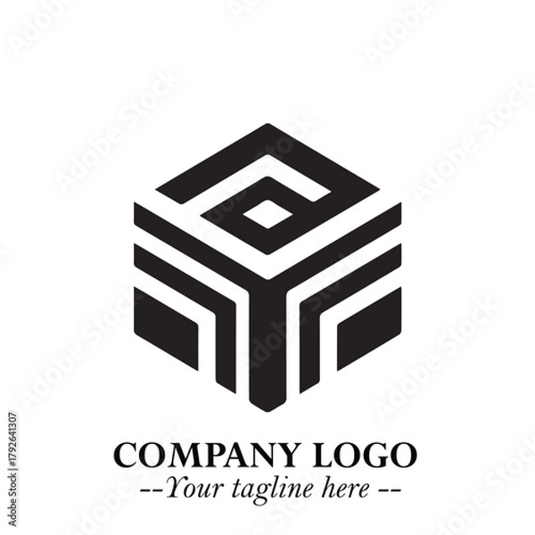 Fototapeta Black and White Chibi Boy Illustration with Jacket and Boots in Bold Thick Line Art Minimal Style