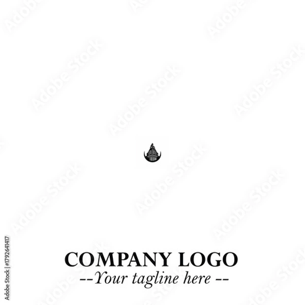 Fototapeta Black and White Chibi Boy Illustration with Jacket and Boots in Bold Thick Line Art Minimal Style