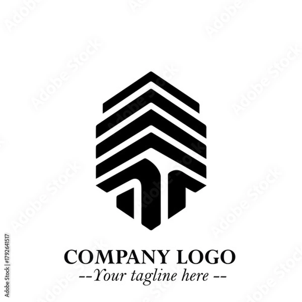 Obraz Black and White Chibi Boy Illustration with Jacket and Boots in Bold Thick Line Art Minimal Style