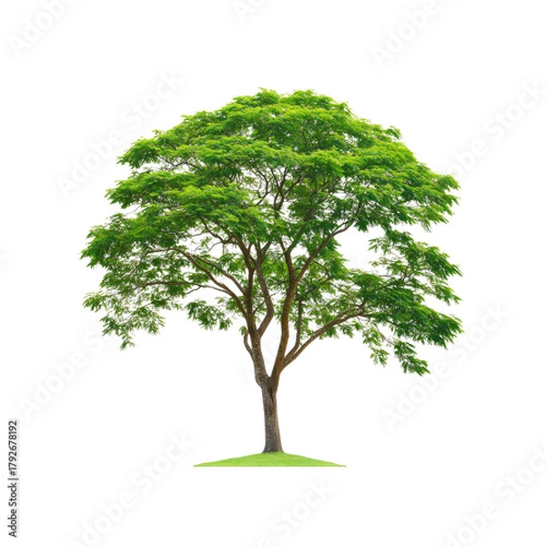 Obraz Green tree isolated on Transparent Background