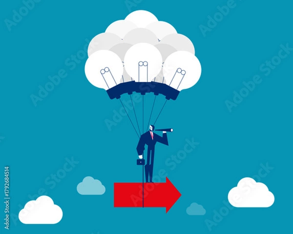 Fototapeta Robot. Artificial intelligence creating idea make growt up