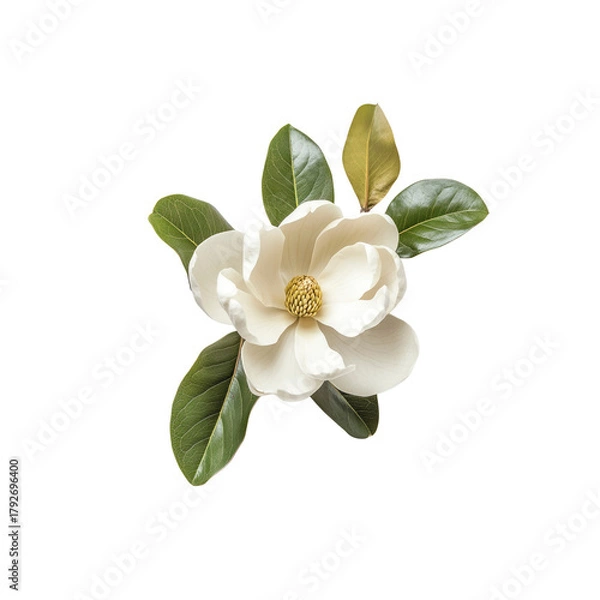 Obraz Magnolia flower and leaves