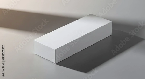 Fototapeta A clean mock-up scene product packaging on a simple