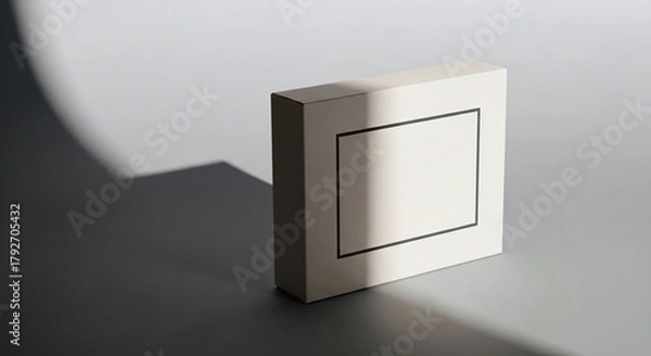 Fototapeta A clean mock-up scene product packaging on a simple