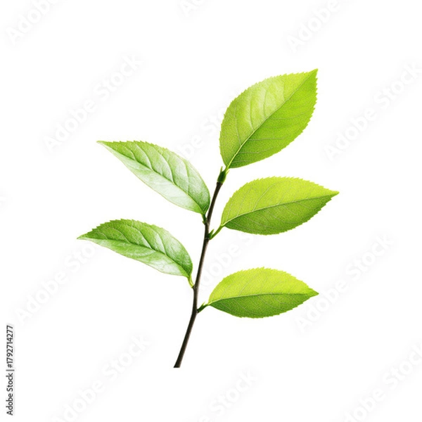 Obraz Tea branch with green leaves