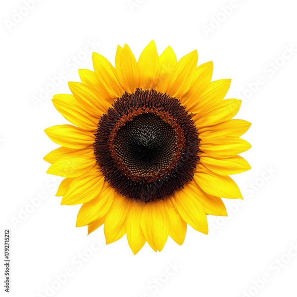 Obraz Isolated sunflower on Transparent Background
