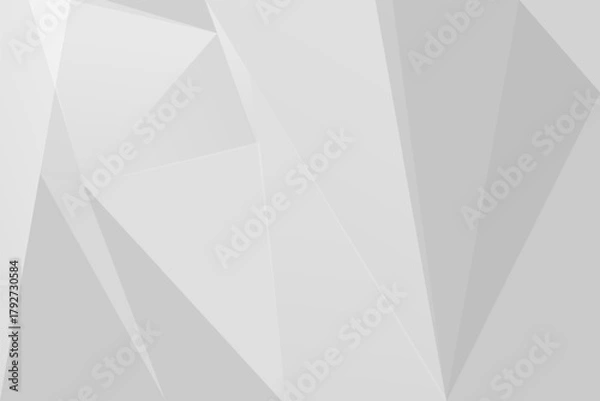 Fototapeta White gray abstract geometric modern background pattern design light minimalist texture