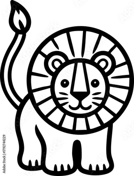 Obraz lion head vector