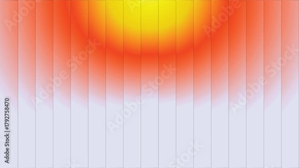 Obraz Abstract composition of sunburst gradient in orange yellow and blue for backgrounds or designs