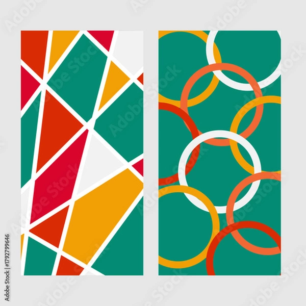 Obraz Modern abstract posters set