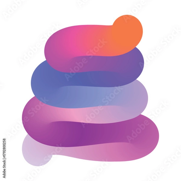 Obraz Abstract gradient shape for creative design