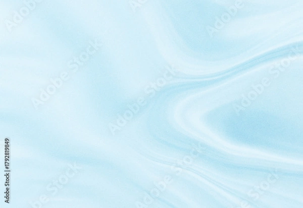 Obraz Soft blue abstract background featuring a silky marble-like texture and flowing swirls, a calm, modern backdrop ideal for creative design projects, presentations, branding
