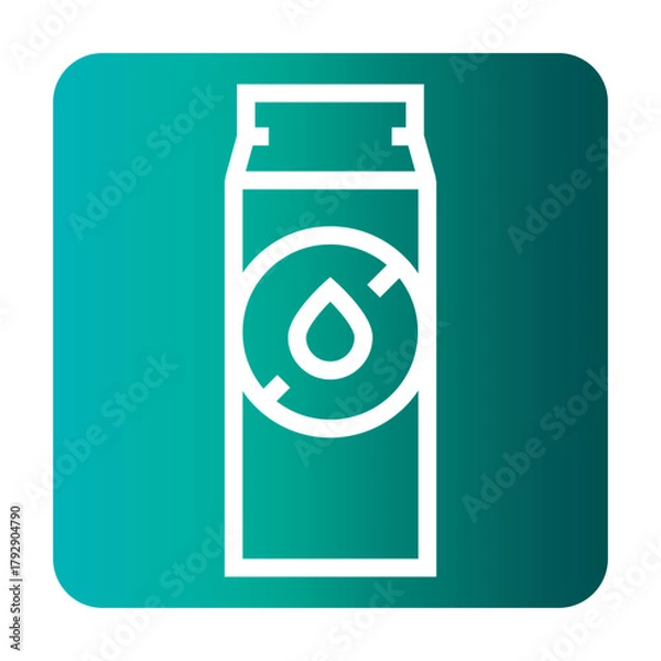 Fototapeta lactose free black line icon for digital and print projects.