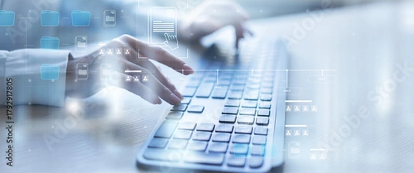 Obraz Data Analytics and Business Performance Metrics Visualization.