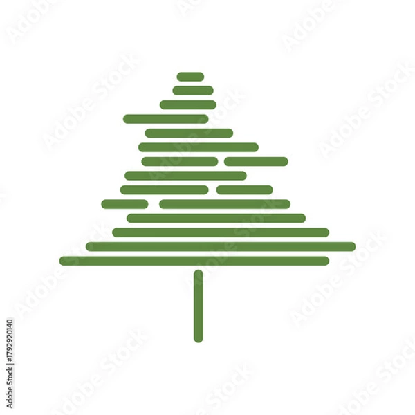 Obraz  pine tree logo design