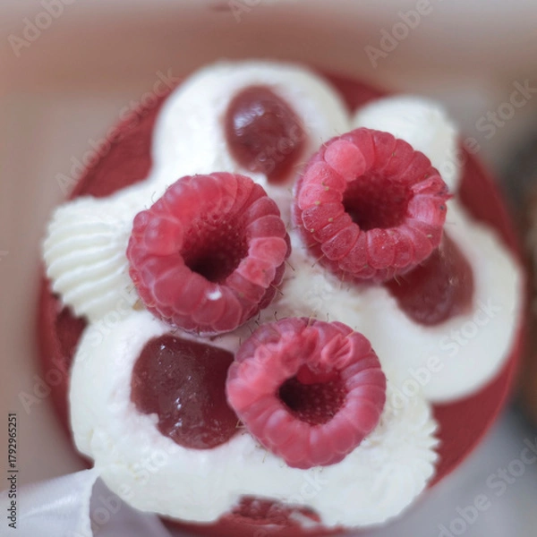 Fototapeta vue sur le framboisier